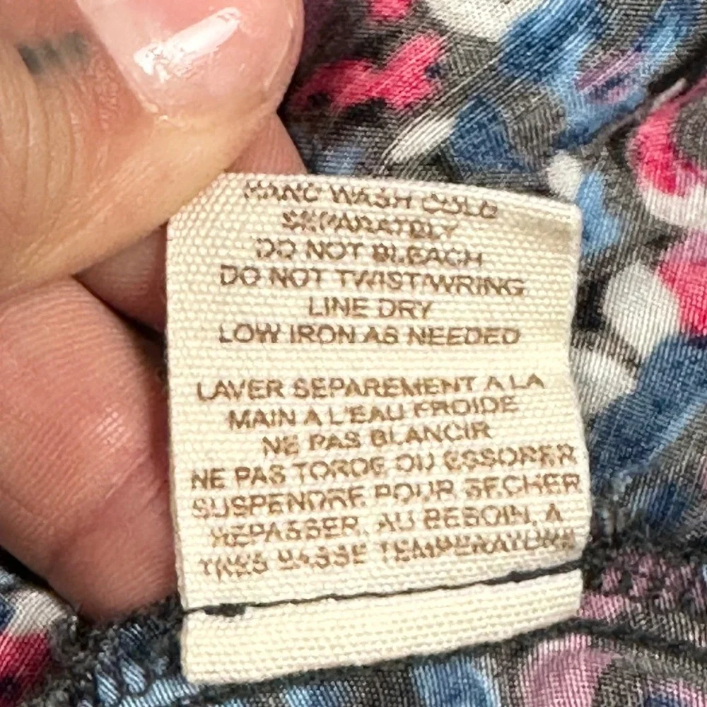 Free People Everyone We Know Floral Mini Dress Women's 6 Ruffle Hem Boho Summer - Picture 8 of 16